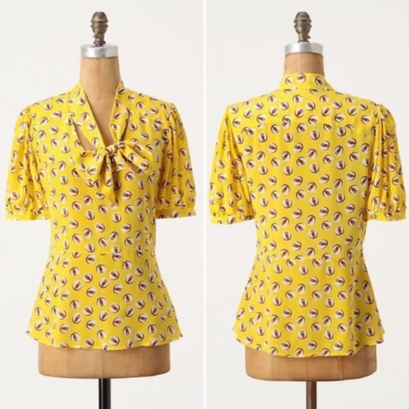 Anthropologie Tops - ❌Sold Anthropologie Girls From Savoy Lemon Liftoff